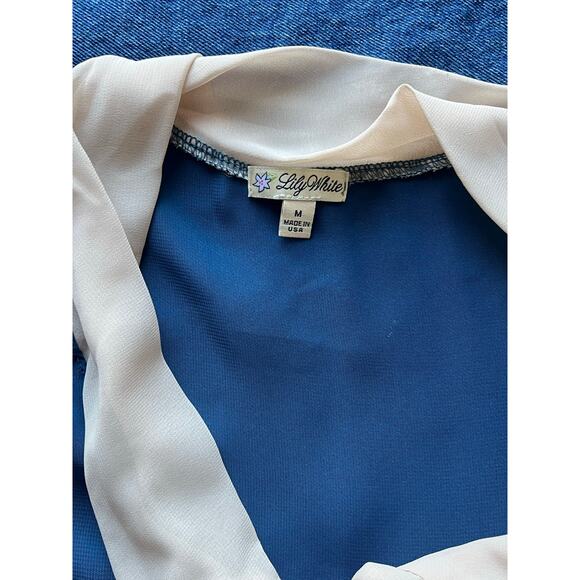 Lily White Sheer Tank Top with Front Tie - Picture 3 of 3